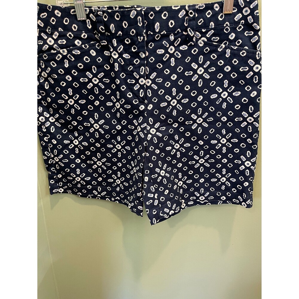 Lands End cotton print shorts size 6